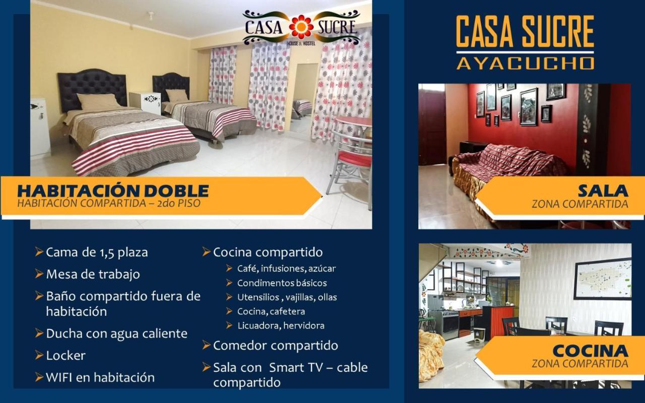 Casa Sucre Hostel Ayacucho Dış mekan fotoğraf