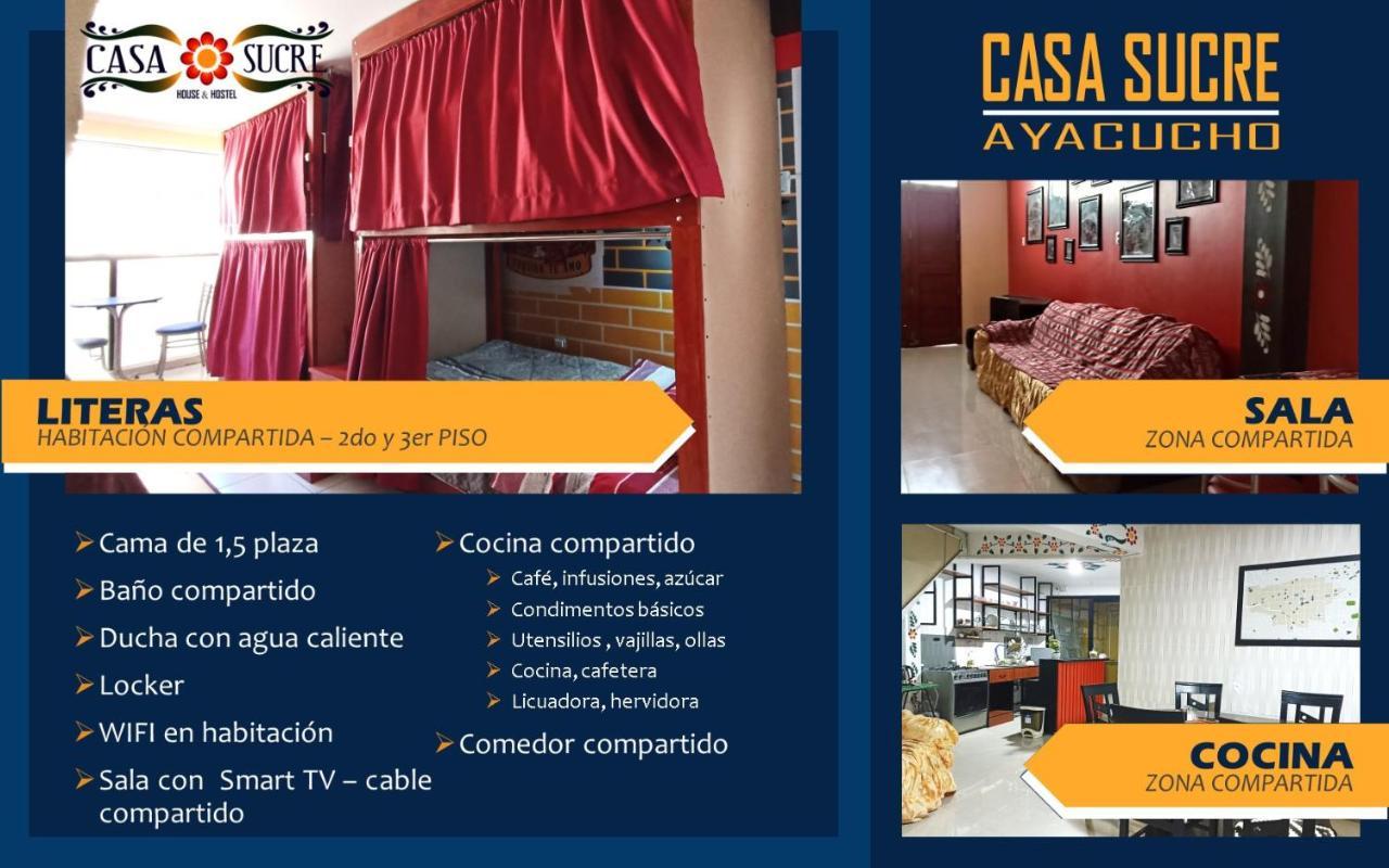 Casa Sucre Hostel Ayacucho Dış mekan fotoğraf