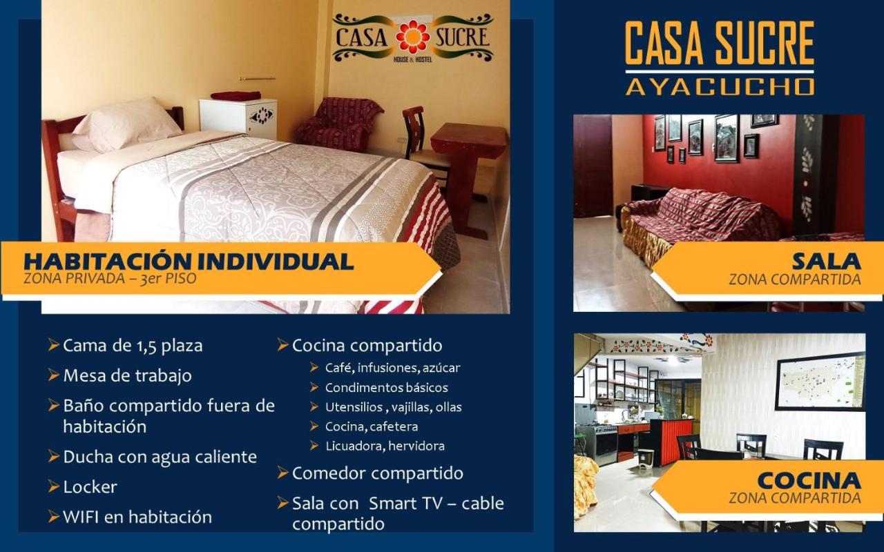 Casa Sucre Hostel Ayacucho Dış mekan fotoğraf